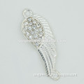 rhinestone silver colour large metal angel wing alibaba beads